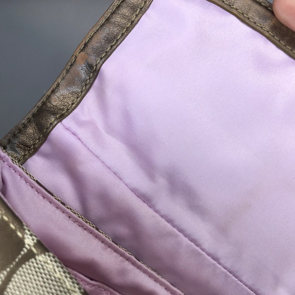 ✨SOLD✨ COACH Signature Canvas Khaki Small Shoulder Bag - 44014 - Picture 9 of 12